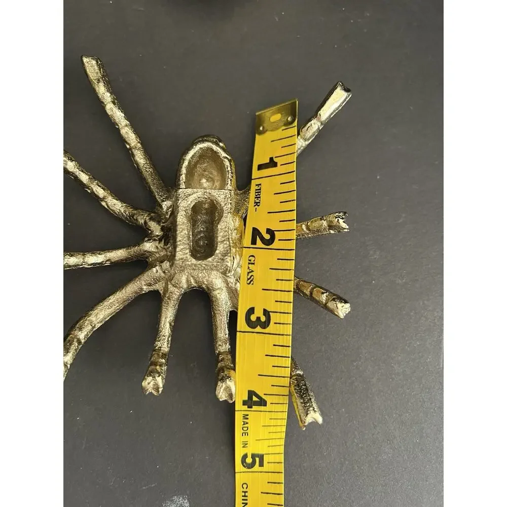 4 Metal Spider Insect Bugs Wall Figurine Hanging Halloween Fence Art Decor 4”-5”